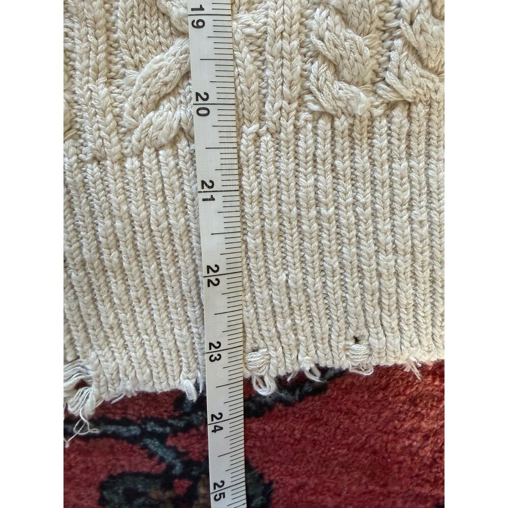 NWT Denimist Shadow $475 American Flag Sweater Women's S Ecru Slub Montauk - Picture 10 of 10